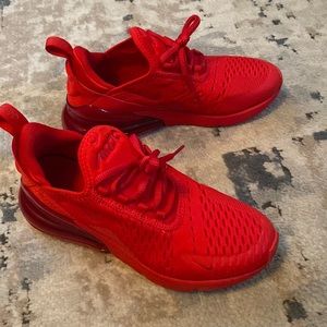 Red Nike Air Max 270 Size 7.5 Women’s
